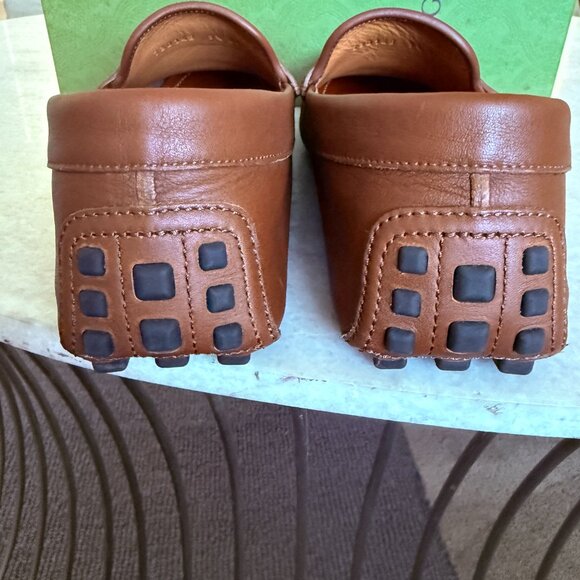 Gucci Brown Leather Men's Loafers Slip-Ons 9.5 US - Picture 9 of 13
